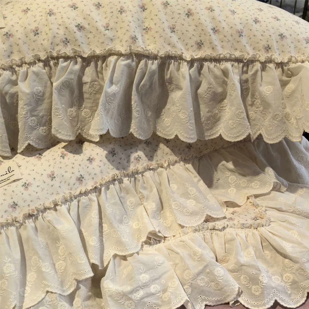 【晴美】全棉花边款四件套-雨薇