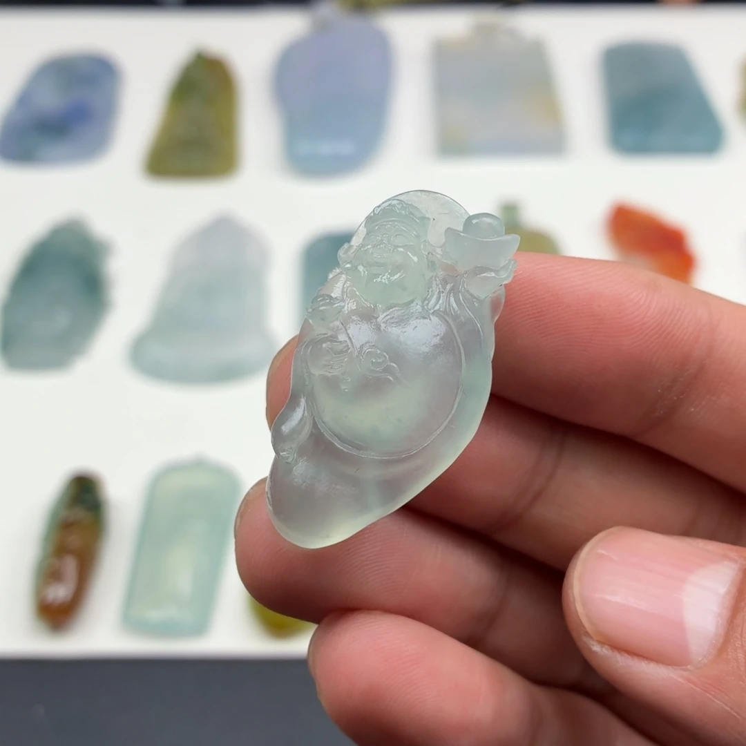 定制翡翠未镶嵌财神