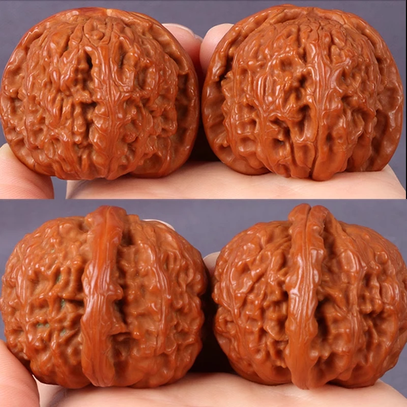 文玩核桃磨盘闷尖狮子头苹果园白狮子四座楼官帽宫灯手把盘玩精品