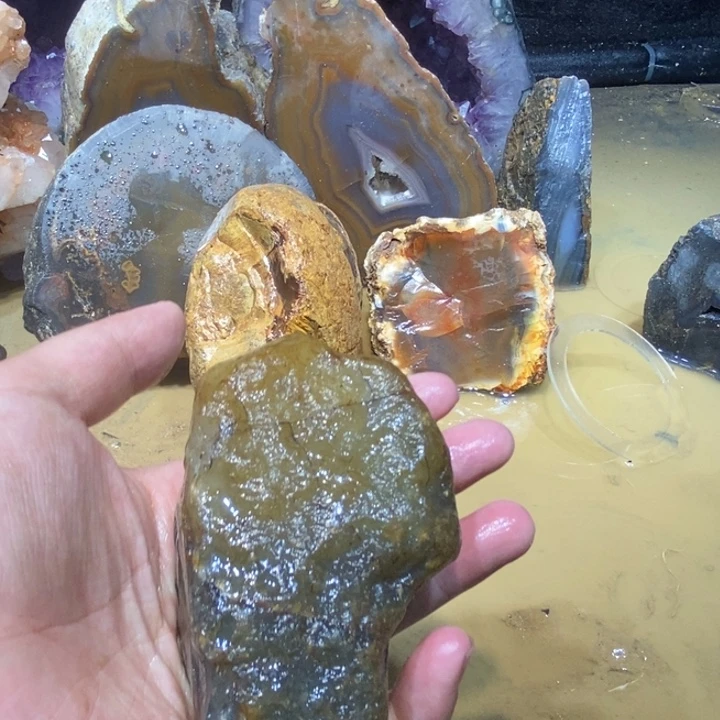 未镶嵌玛瑙/玉髓珠宝半成品