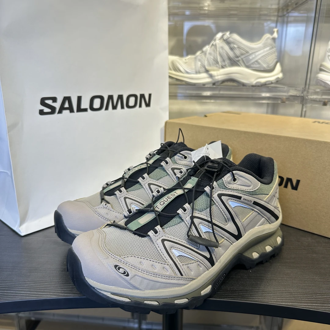 SALOMON萨洛蒙 XT-Quest户外功能鞋男女同款复古卡其色月桂花色