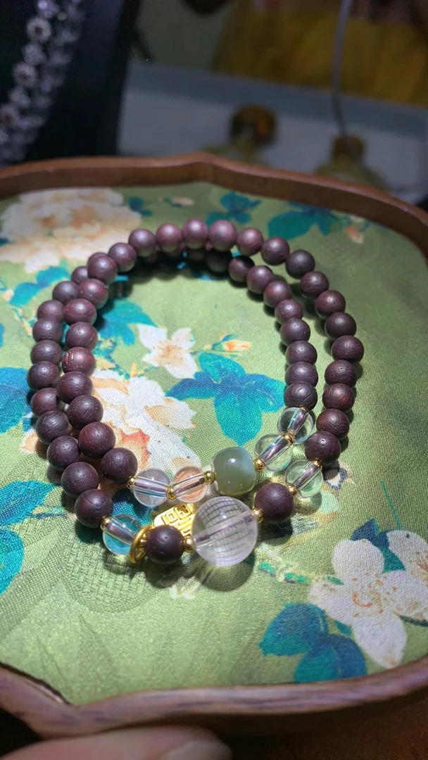 【颜会长甄选】降真香双圈手链 E81 多样性发一件