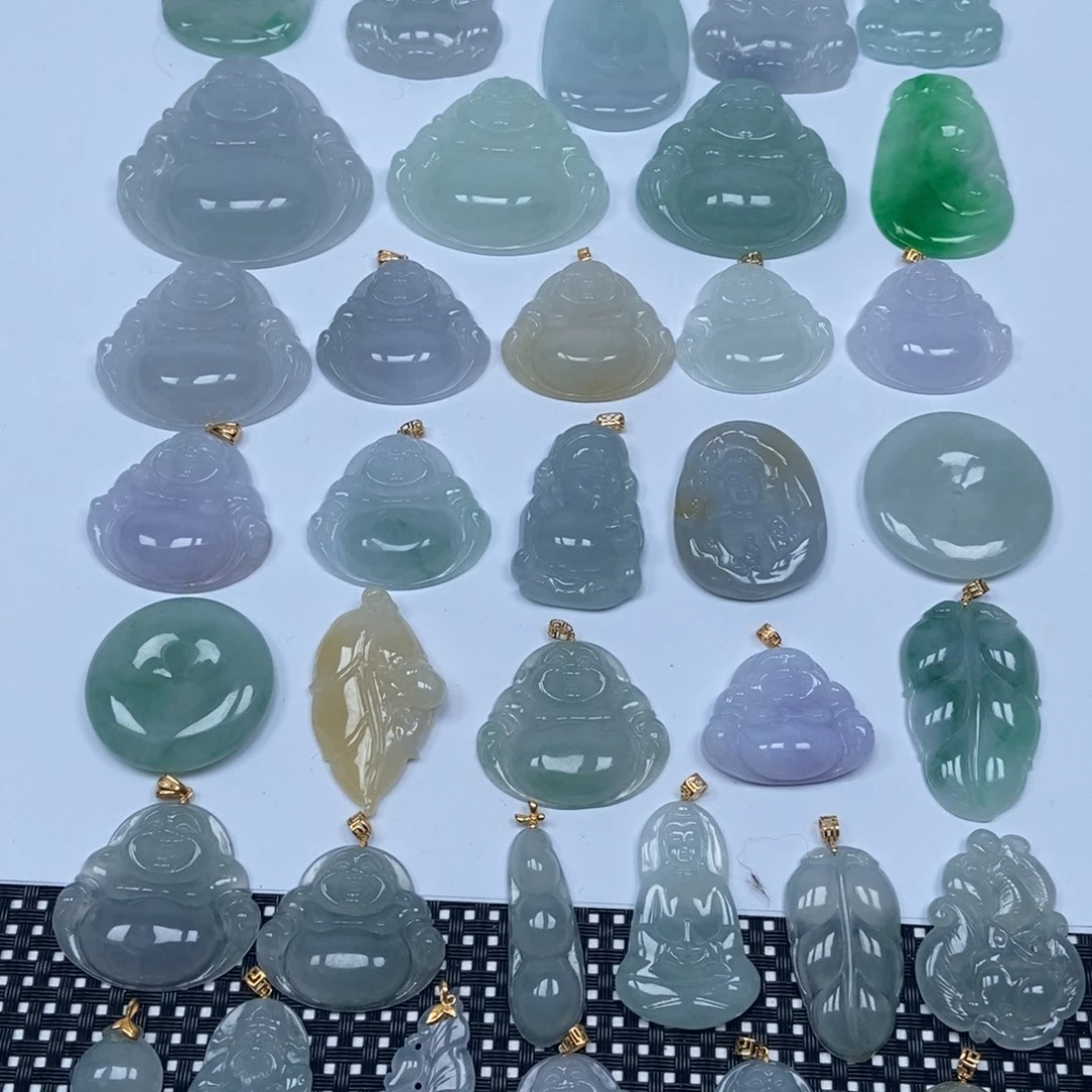 翡翠未镶嵌颈饰吊坠