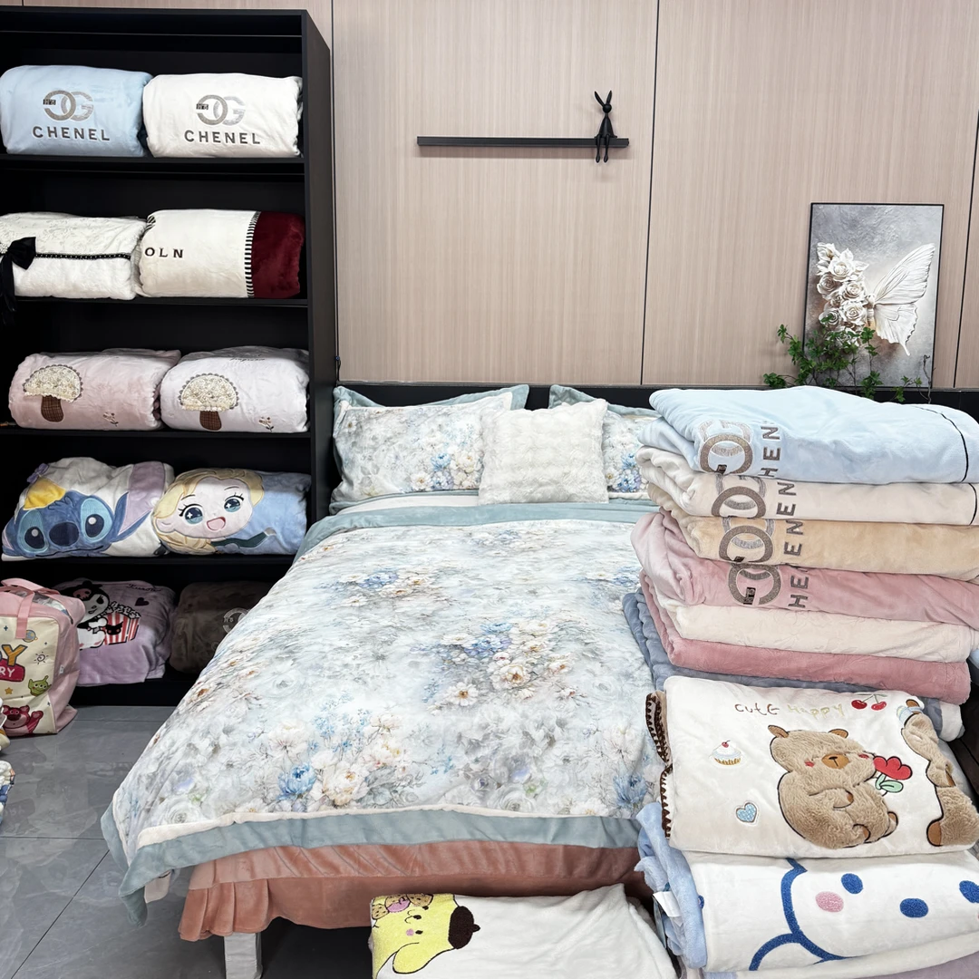 [听编码下单]-牛奶绒床品-听介绍下单一物一拍 被套床单四件套