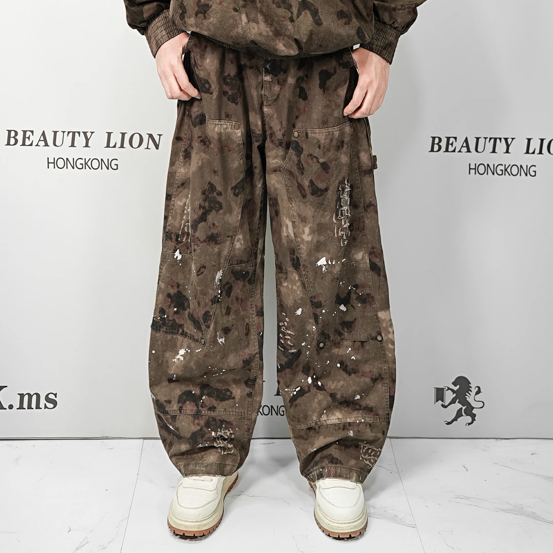 2024H·K美狮潮牌迷彩百搭时尚休闲裤