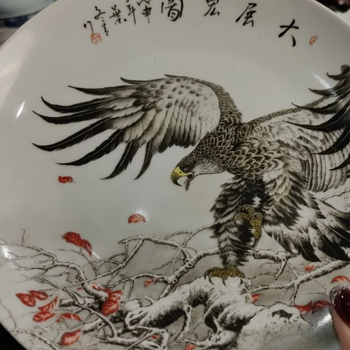 手绘墨彩工艺手工