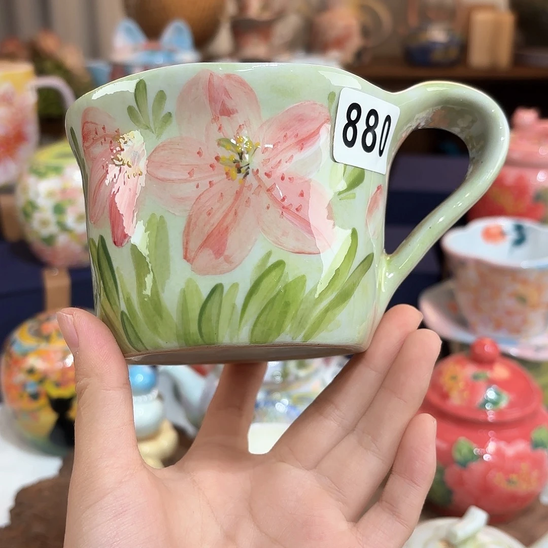 景德镇手绘高温釉下彩陶瓷茶具