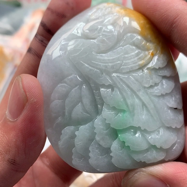 翡翠未镶嵌颈饰保真天然a货翡翠