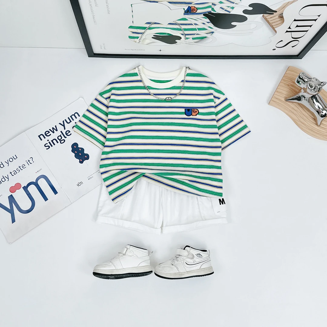 儿童夏装短袖T恤夏季男童夏装2025新款夏季 WG28254 悠悠童话童装