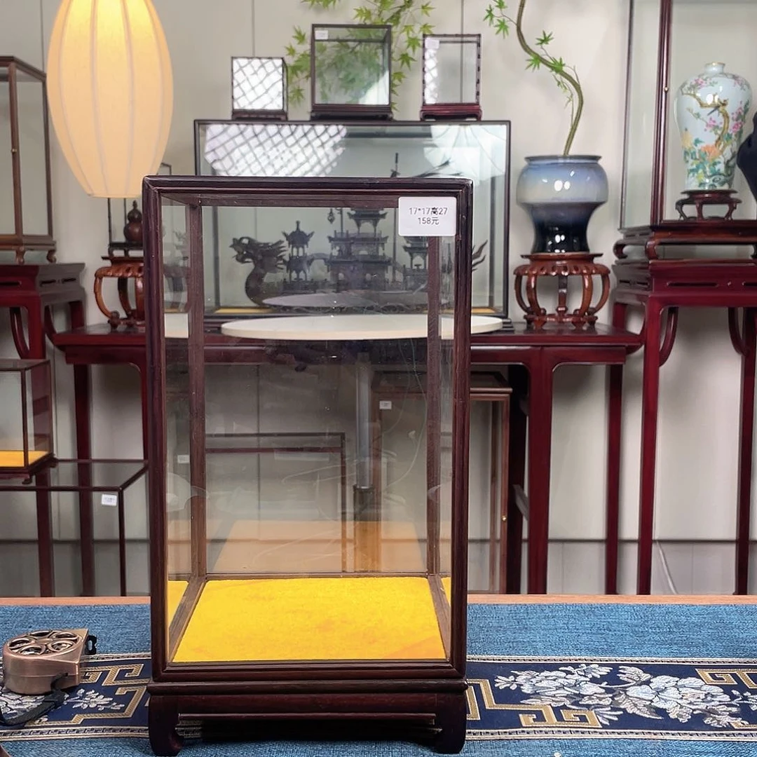 勇***哥紫檀木类端景台工艺品摆件