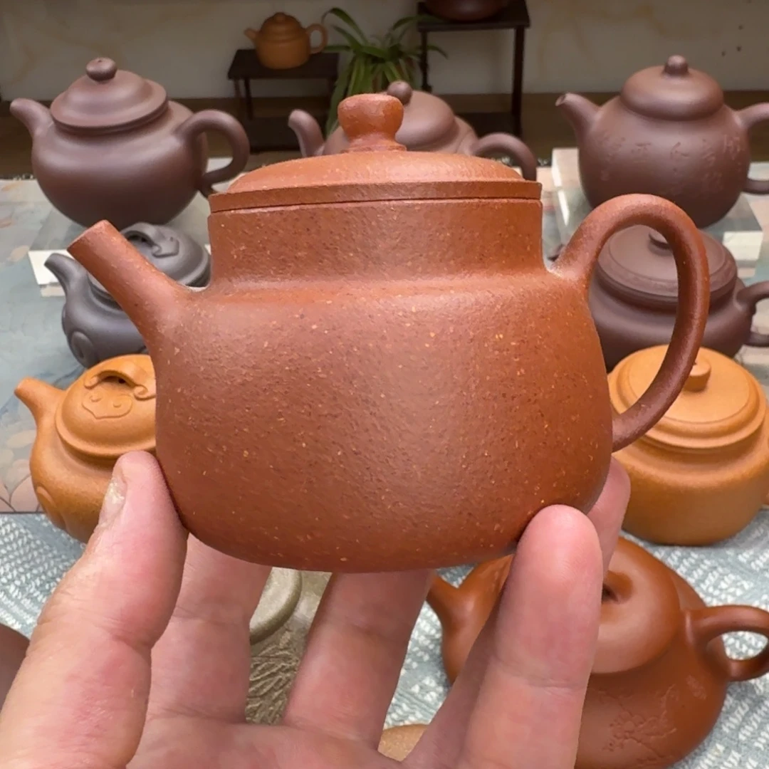 茶壶紫砂微瑕 言心 红降坡 175cc