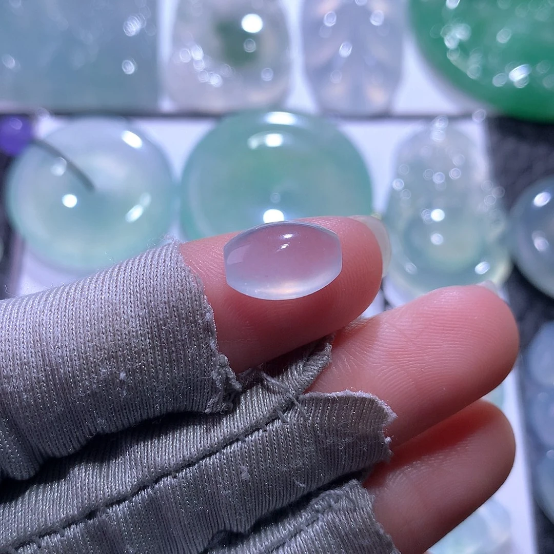 翡翠未镶嵌颈饰珠