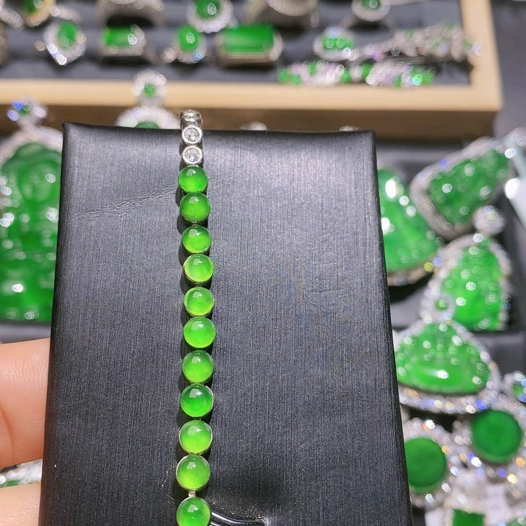 翡翠手链未镶嵌手链3