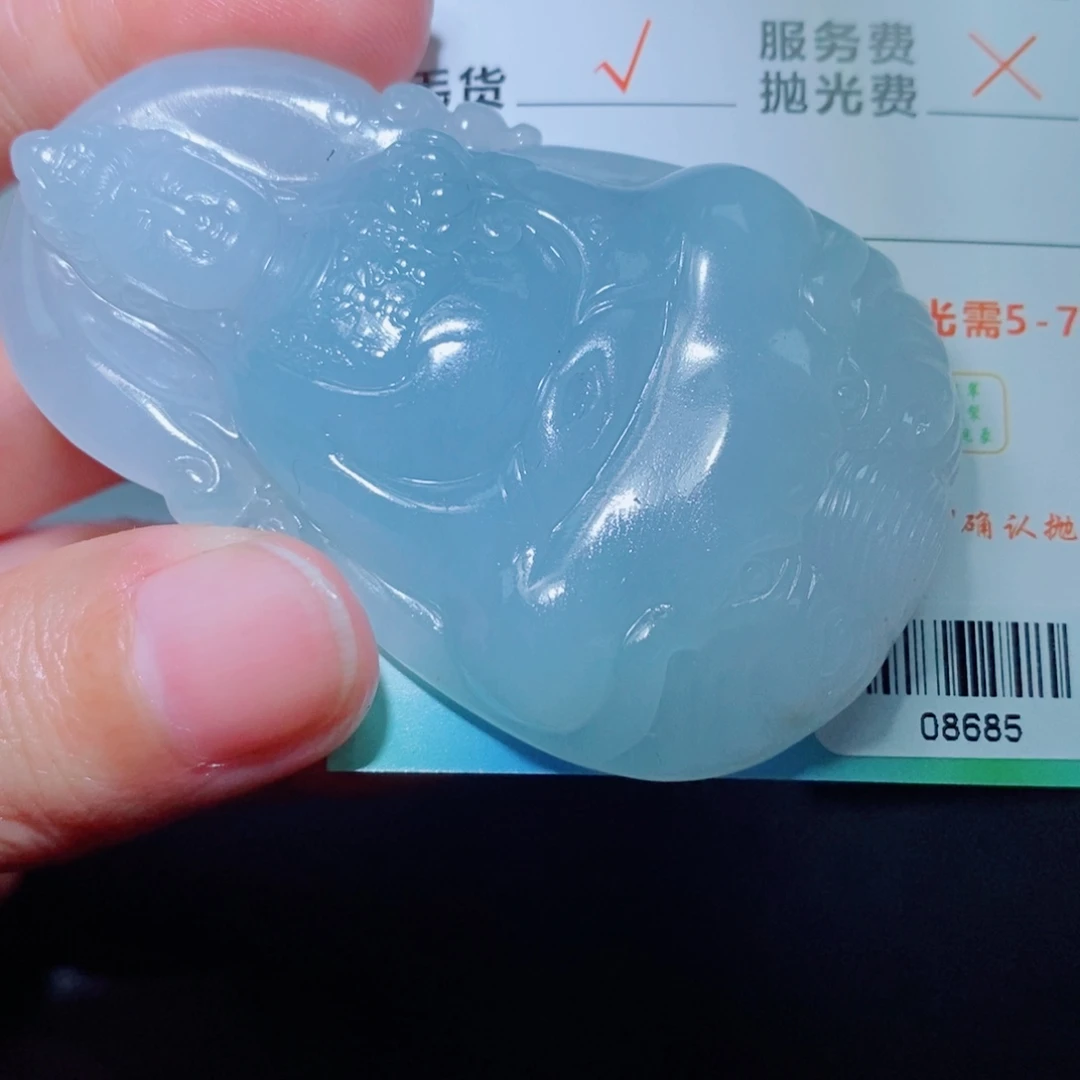 定制翡翠未镶嵌毛货吊坠