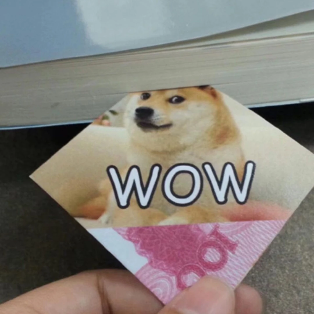 书签杀老师doge个性二次元卡通书签百元书签动漫周边小众抽象