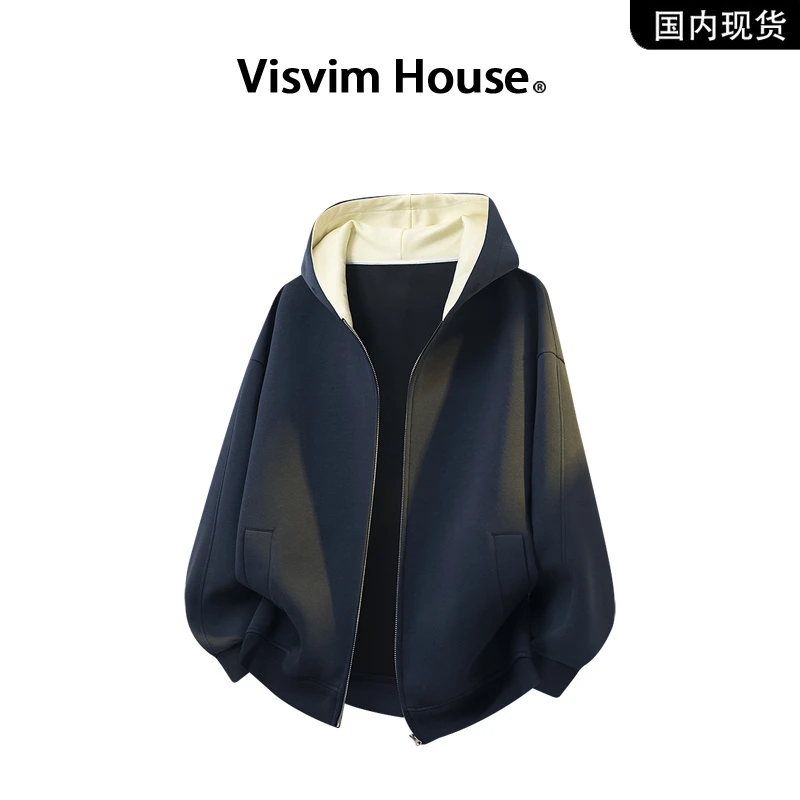 【品牌现货撤柜】VISVIM WINGS春秋新款开衫连帽情侣卫衣外套潮男士