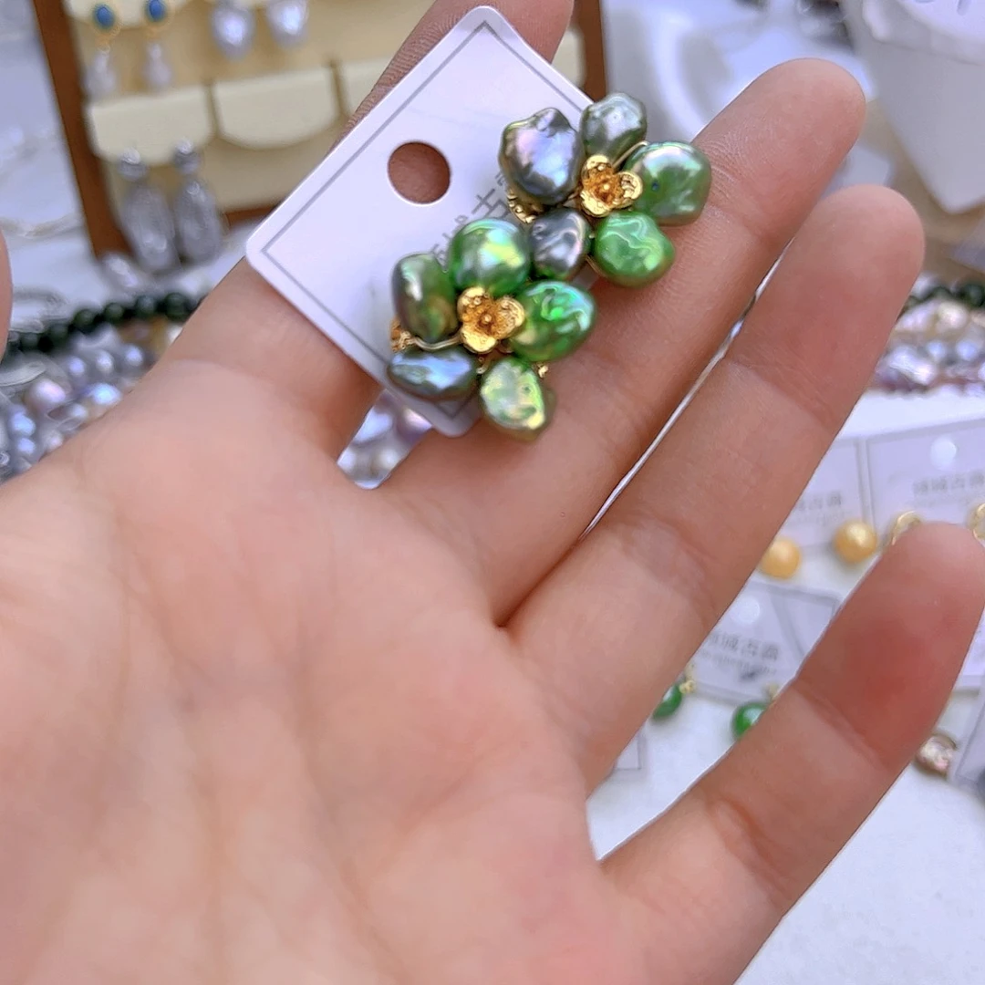 银S925镶嵌淡水珍珠项链定制517