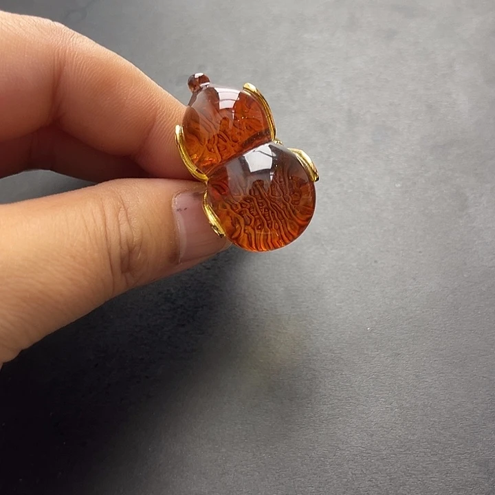 琥珀未镶嵌裸石戒指