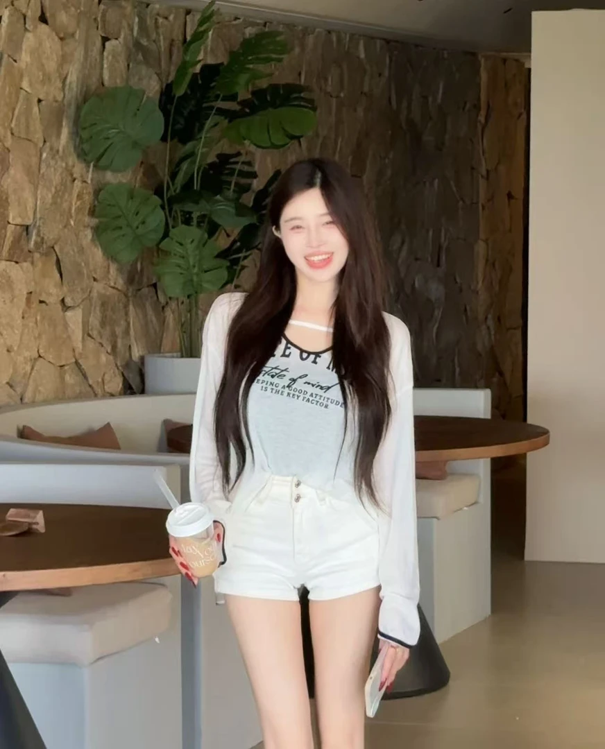 8896＃凉感防晒微透长袖T恤