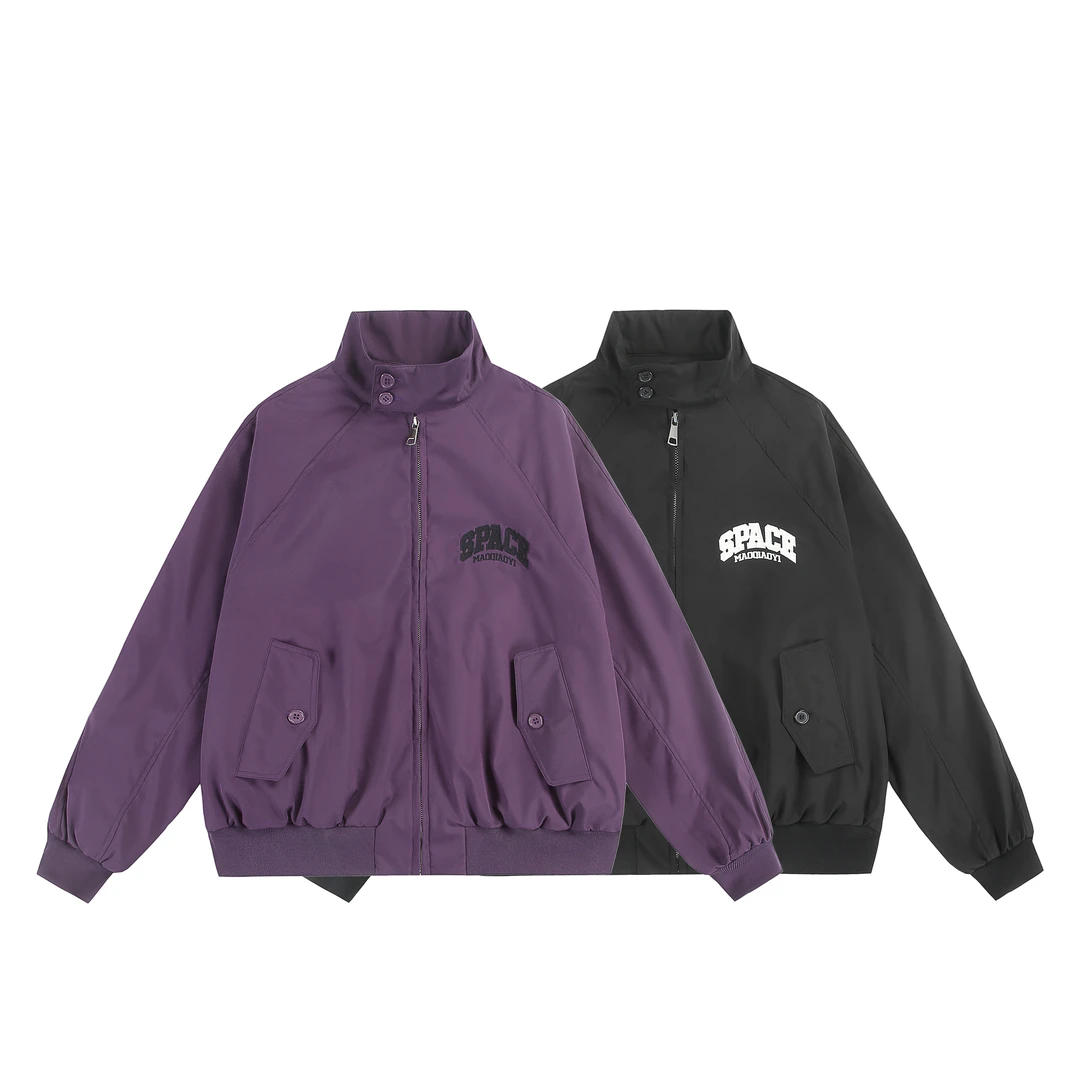 MaoQiaoYi时尚个性夹克外套潮流春秋美式夹克休闲情侣复古【H】CK88