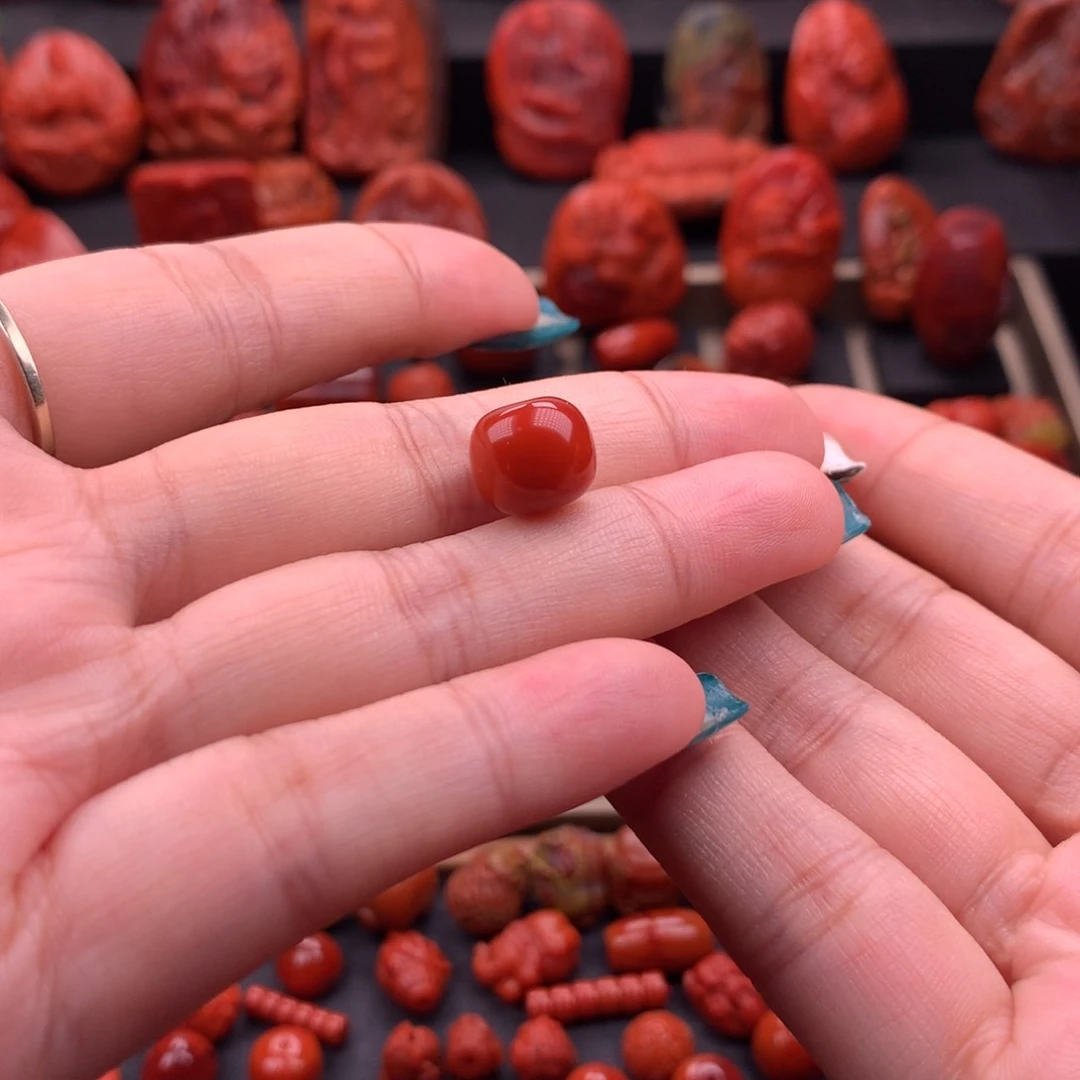 南红玛瑙南红川料老型10.9mm未镶嵌用****4