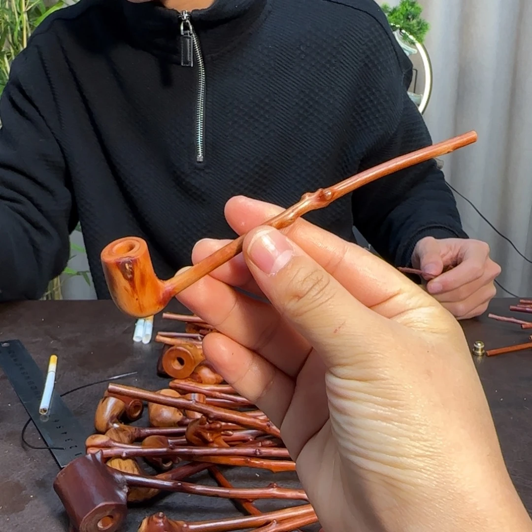 檬子木烟斗文玩手把件