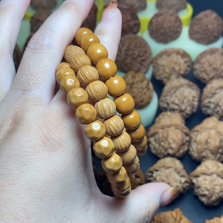 核桃手串/手链猴头雕刻 款式随机