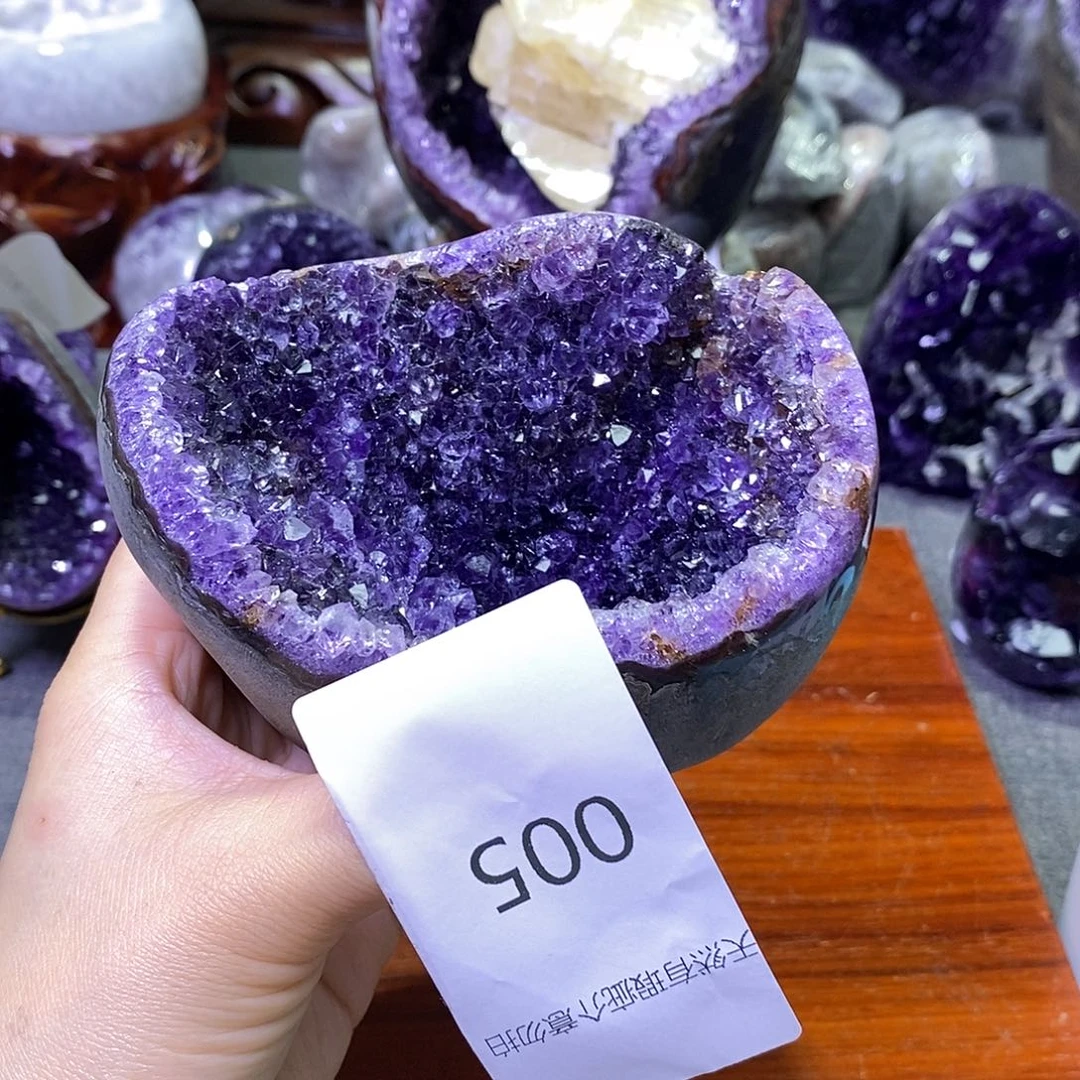 珠宝半成品未镶嵌紫晶