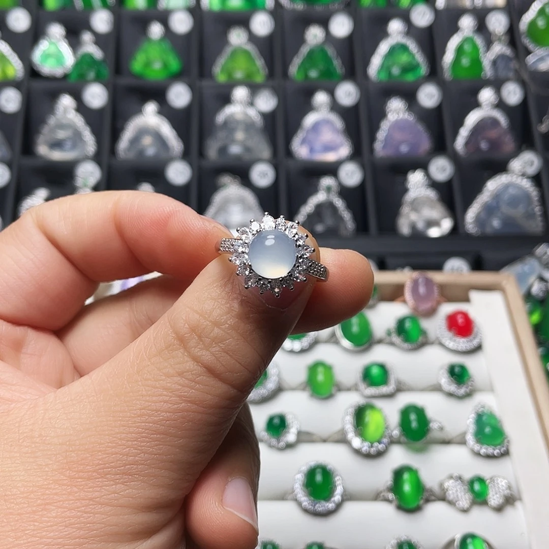 玛瑙/玉髓合金戒指