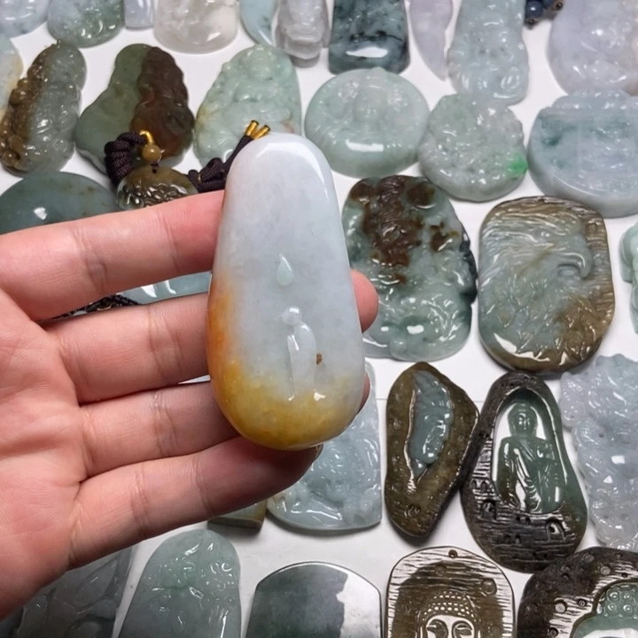 翡翠未镶嵌颈饰悟道63