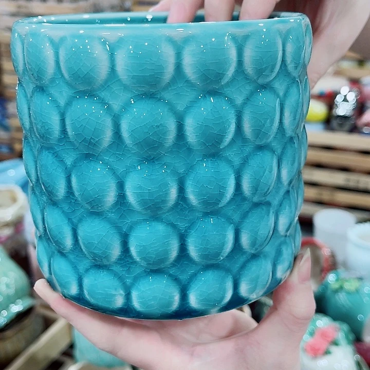 有孔，凑10元包邮陶瓷花盆发货！