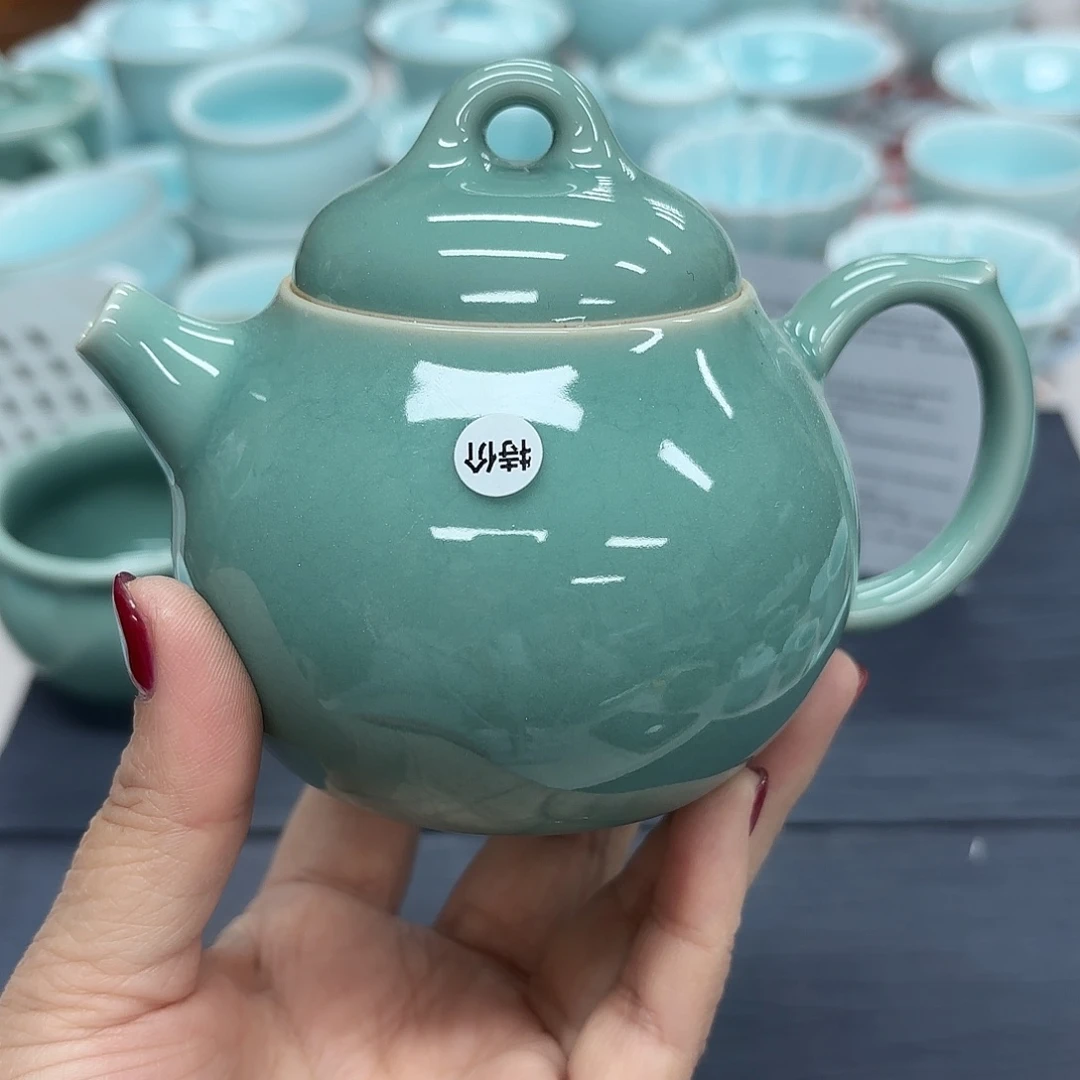简***y龙泉云间青瓷小米茶器