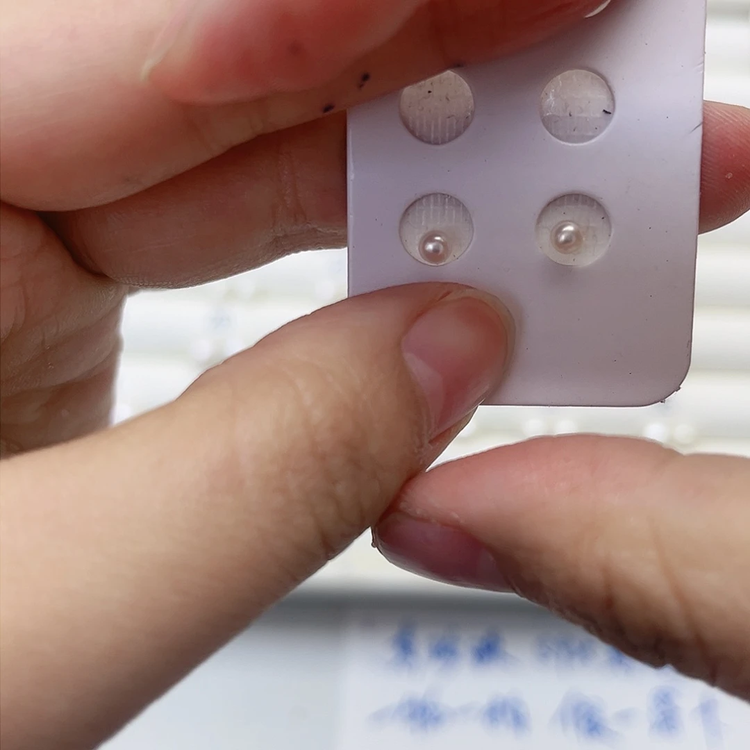 淡水珍珠耳饰银S925镶嵌发**苦