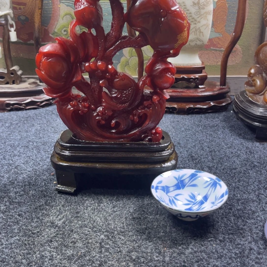 赖***光瓷片青花手工茶杯