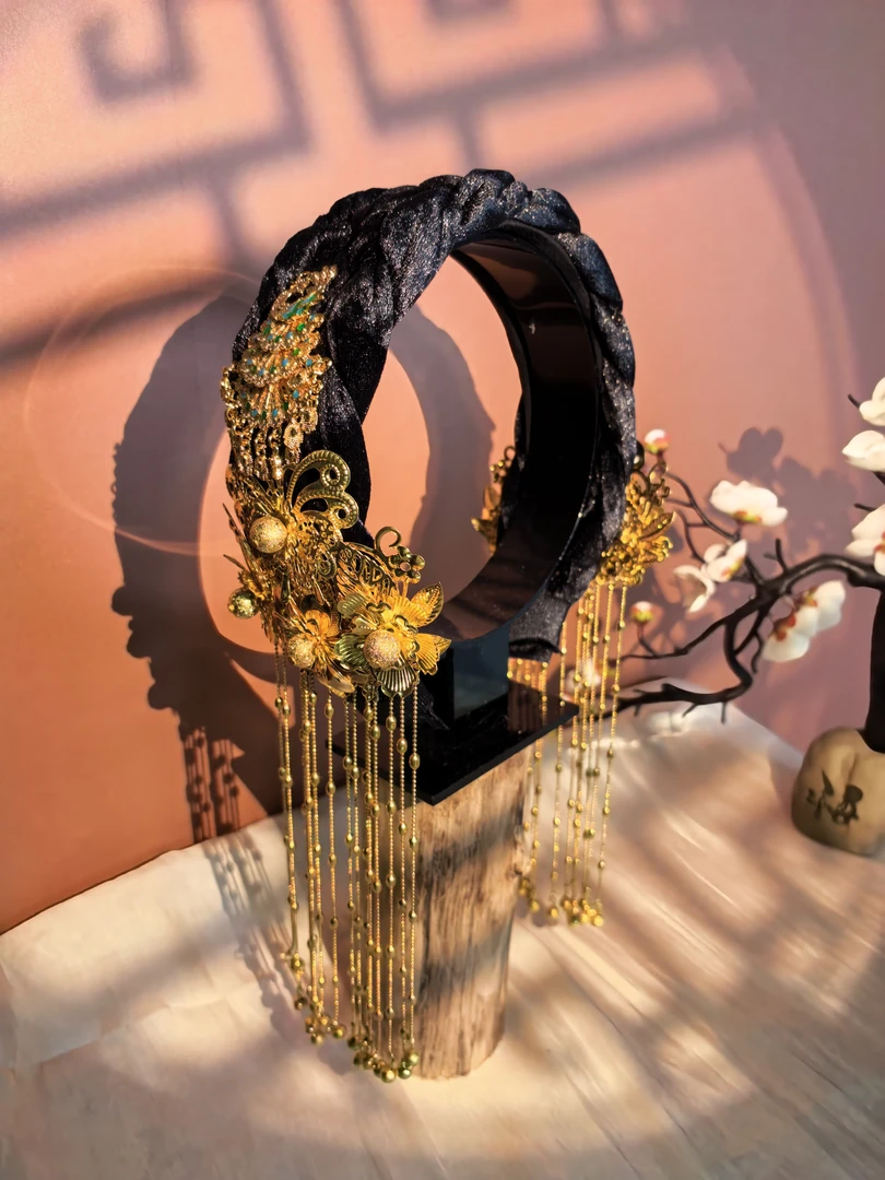 【金凤凰】原创自制新中式国风流苏发箍