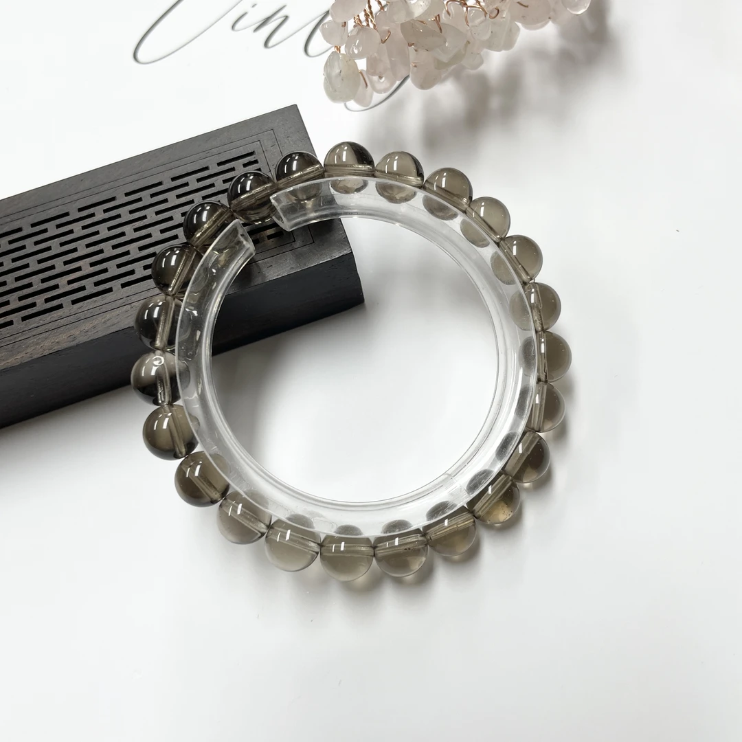 【秋先生】天然茶晶手串(多样性发其一）