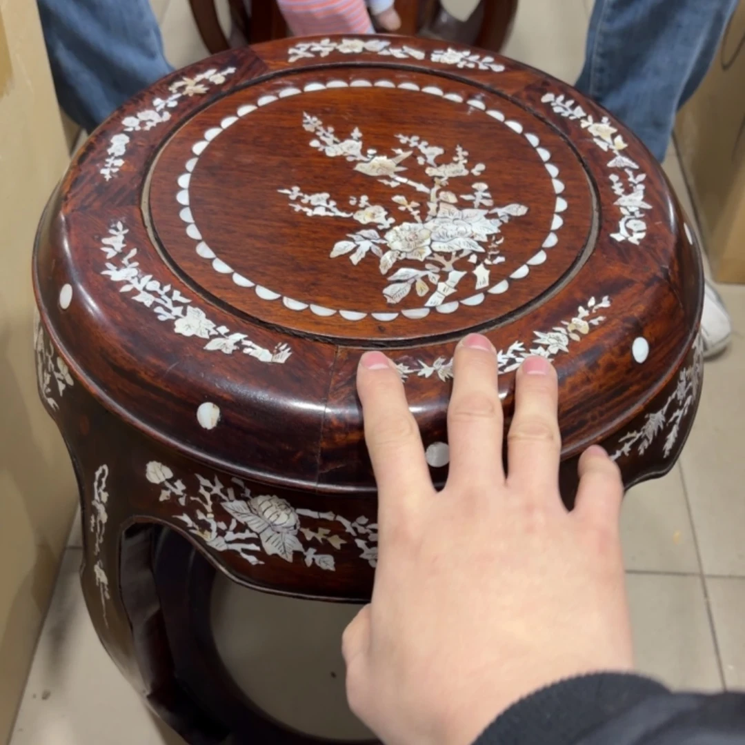 花梨木类凳子般若中古美术工艺品