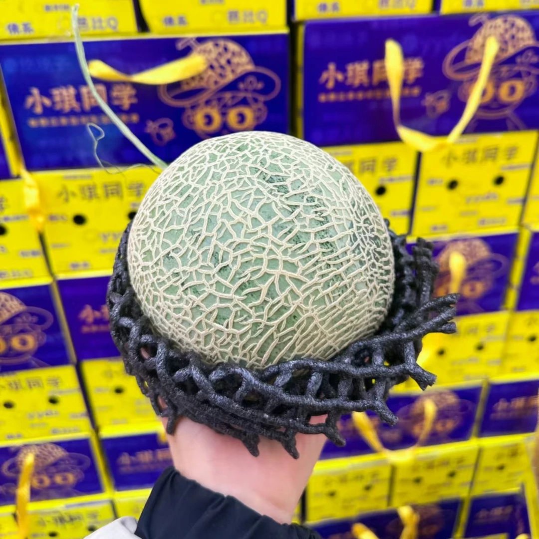 小琪同学牛3网纹蜜瓜礼盒 两颗装