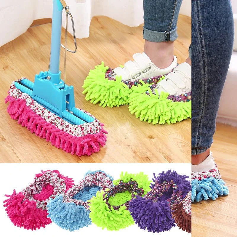 擦地鞋夏脚拖把擦地拖鞋鞋套拖地可拆洗地板拖把扫地拖地鞋