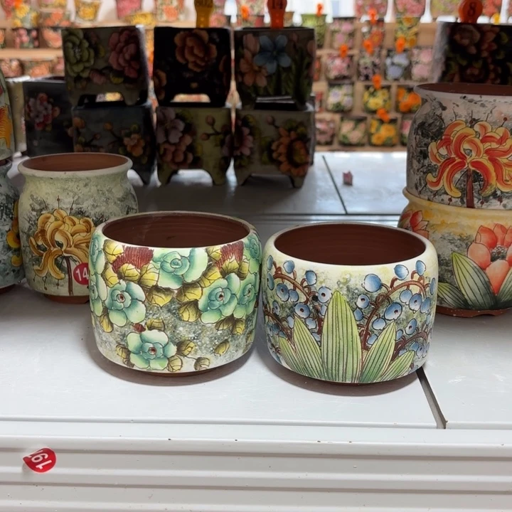 景德镇手绘花盆陶瓷10/9