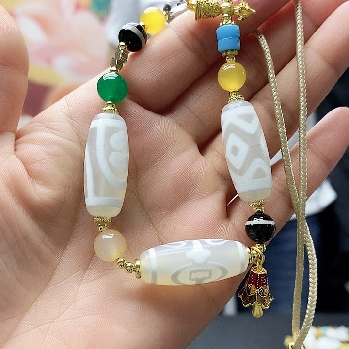 玛瑙/玉髓合金颈饰