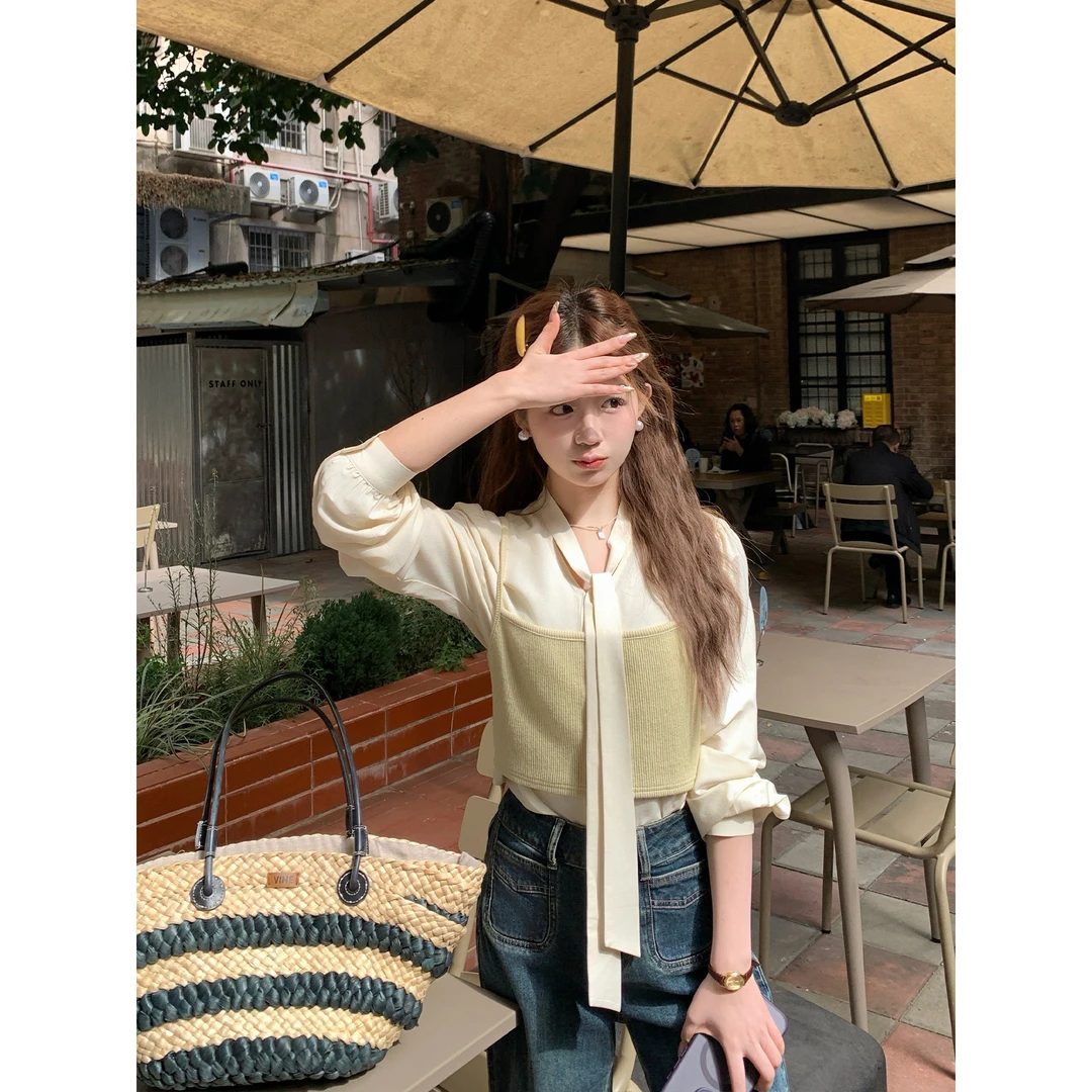 切糕自制【时光旅人】小个子衬衣女时尚长袖衬衫