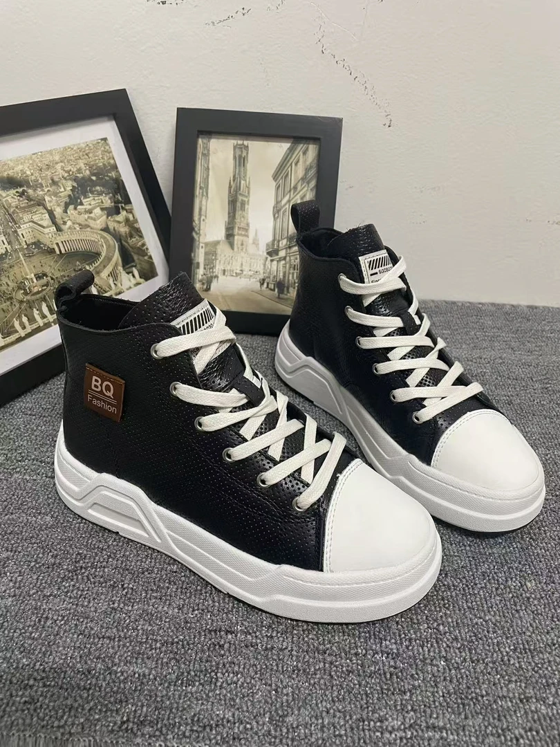 17-1 法娜微2025 秋季爆款真皮高帮百搭休闲鞋