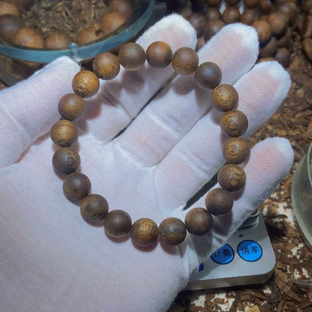 手串沉香奇楠沉香圆珠单圈
