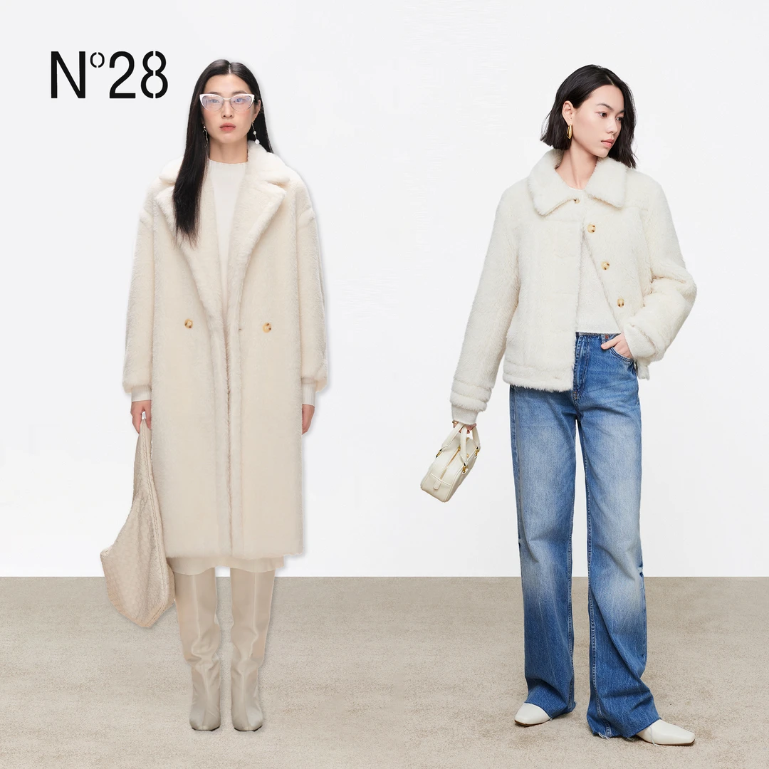 N°28 秋冬羊驼毛大衣气质舒适毛呢外套8352D835
