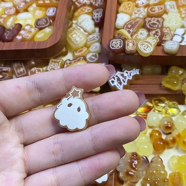 琥珀未镶嵌珠宝奇石原皮