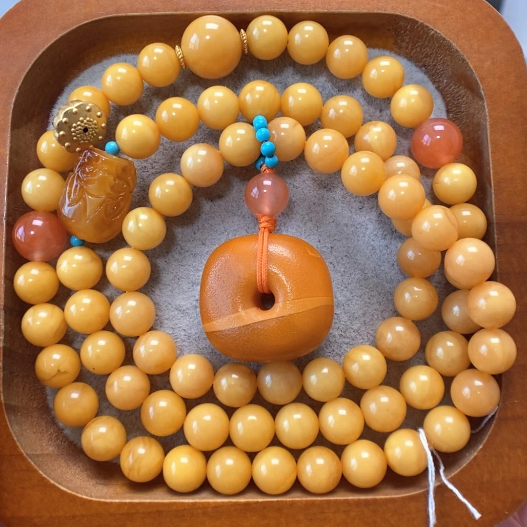 蜜蜡未镶嵌手串蜜蜡