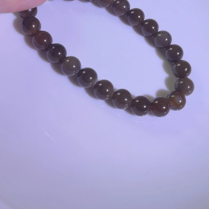 和田玉未镶嵌手链卡8糖