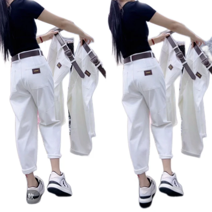 2025款秋季牛仔老钱气球老爹裤