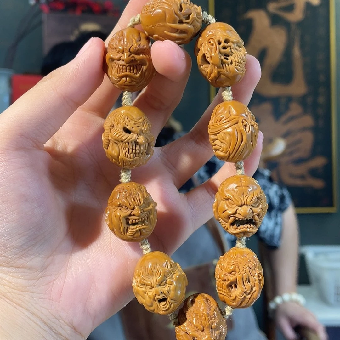 ****吖橄榄核手串/手链2.2双面恶僧